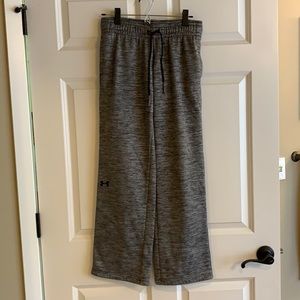 Under Armour gray marbled track/lounge pants.